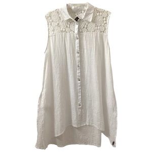 100% XL Cotton Sleeveless Tunic